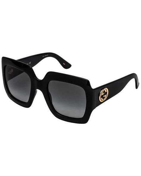 gucci gg0053s black size 54mm|Gucci sunglasses gg0053s.